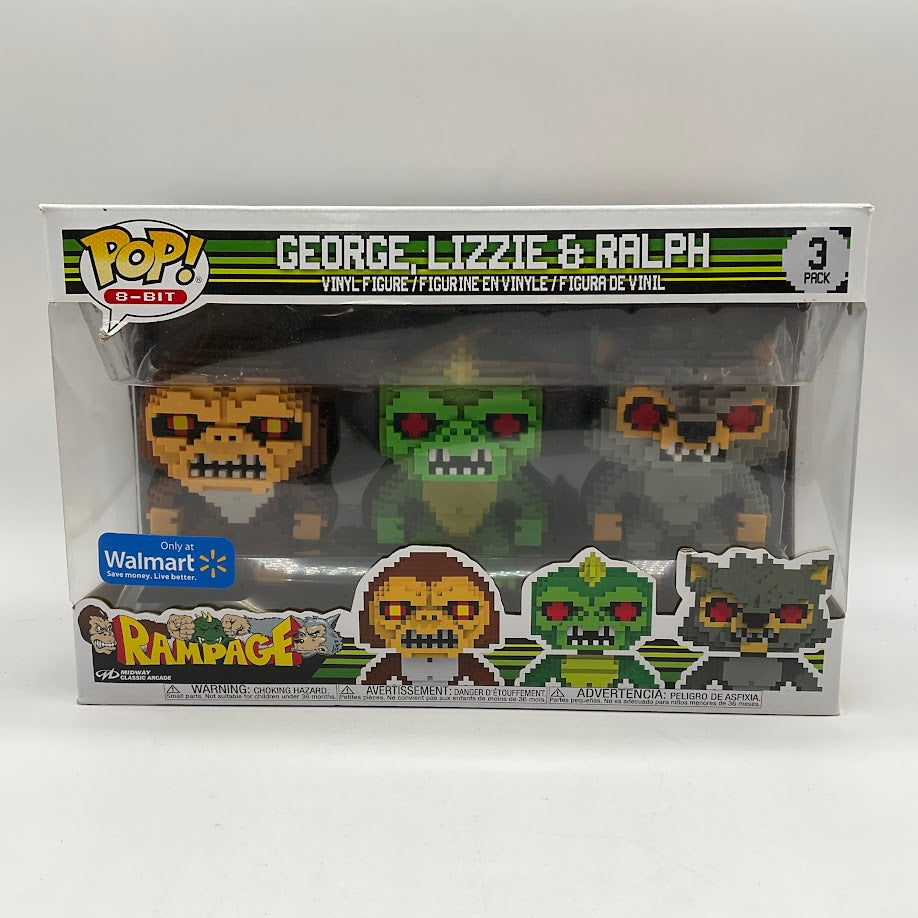George / Lizzie / Ralph Funko Pop! Rampage 3 Pack Walmart Exclusive