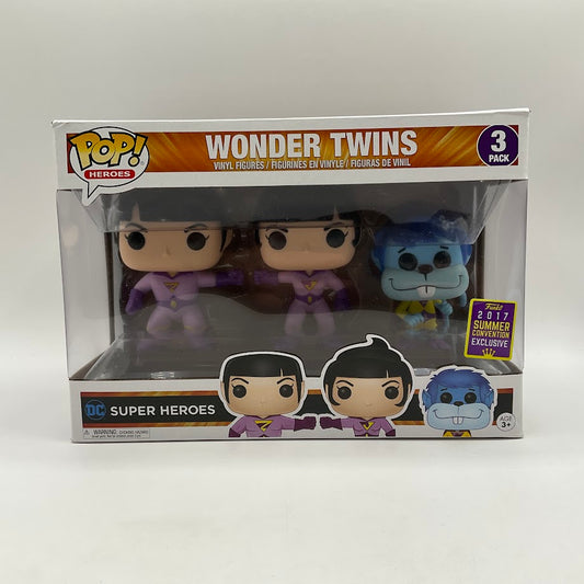Wonder Twins Funko Pop! DC Super Heroes 3 Pack 2017 Summer Convention - Collector Store LLC