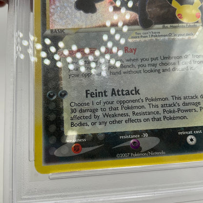 Umbreon Gold Star Pokemon Celebrations Classic Collection Pop Series 5 #17 PSA 9