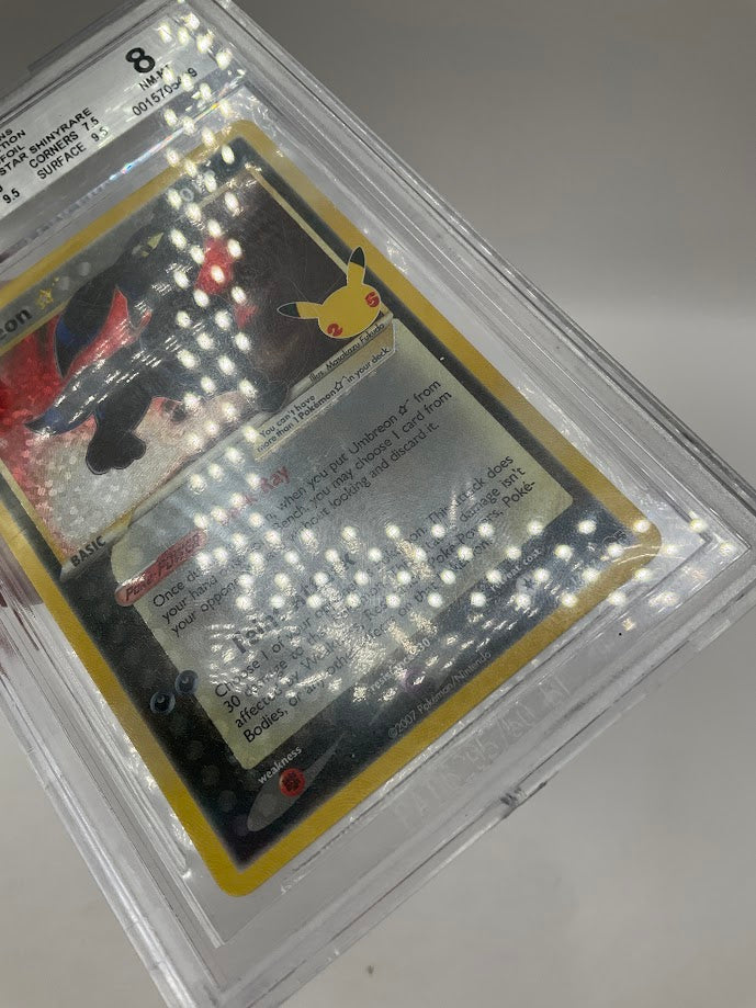 Umbreon Gold Star Pokemon Celebration Classic Collection Confetti Foil Beckett 8