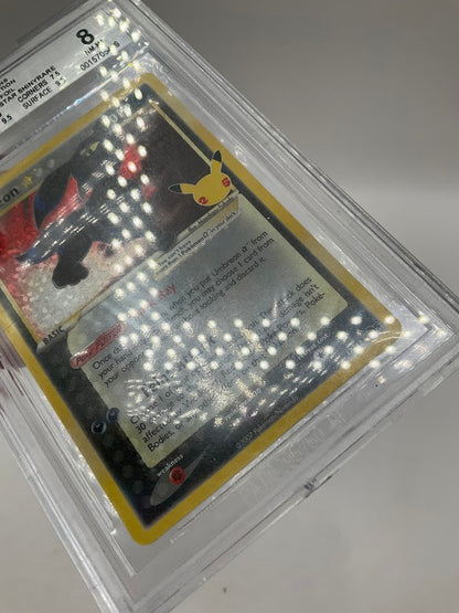 Umbreon Gold Star Pokemon Celebration Classic Collection Confetti Foil Beckett 8