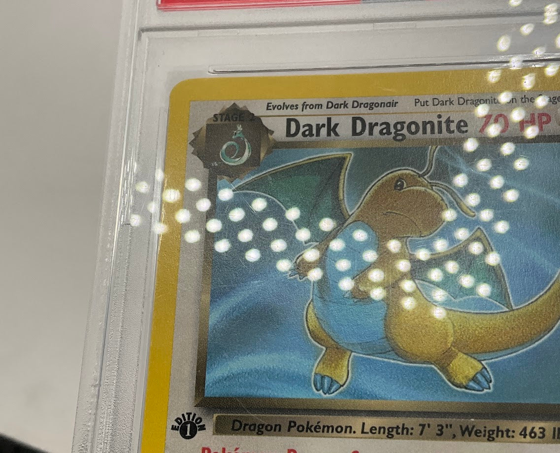 Dark Dragonite Pokemon Team Rocket 1st Edition #22 PSA 9