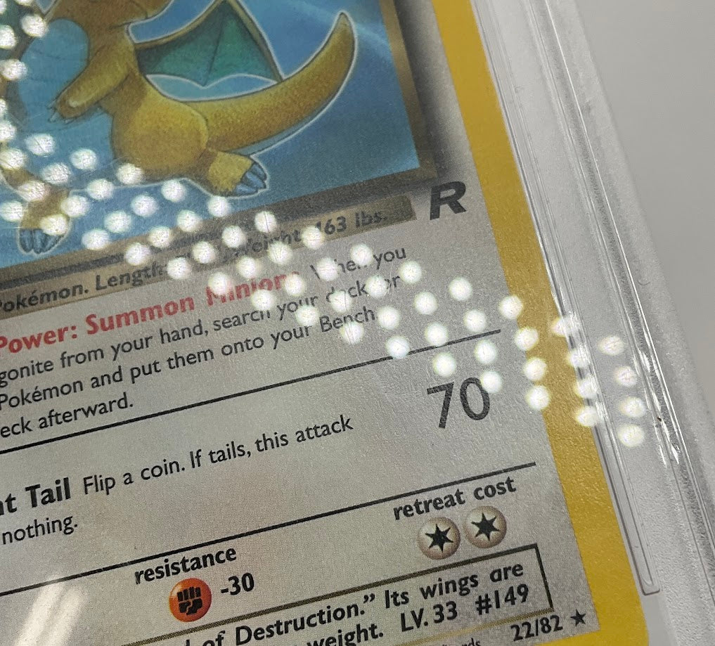 Dark Dragonite Pokemon Team Rocket 1st Edition #22 PSA 9