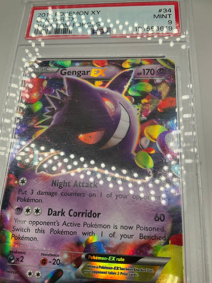 Gengar ex Pokemon Phantom Forces #34 PSA 9 #2