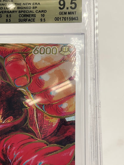 Monkey D Luffy One Piece Awakening of the New Era 1st Anniversary Beckett 9.5