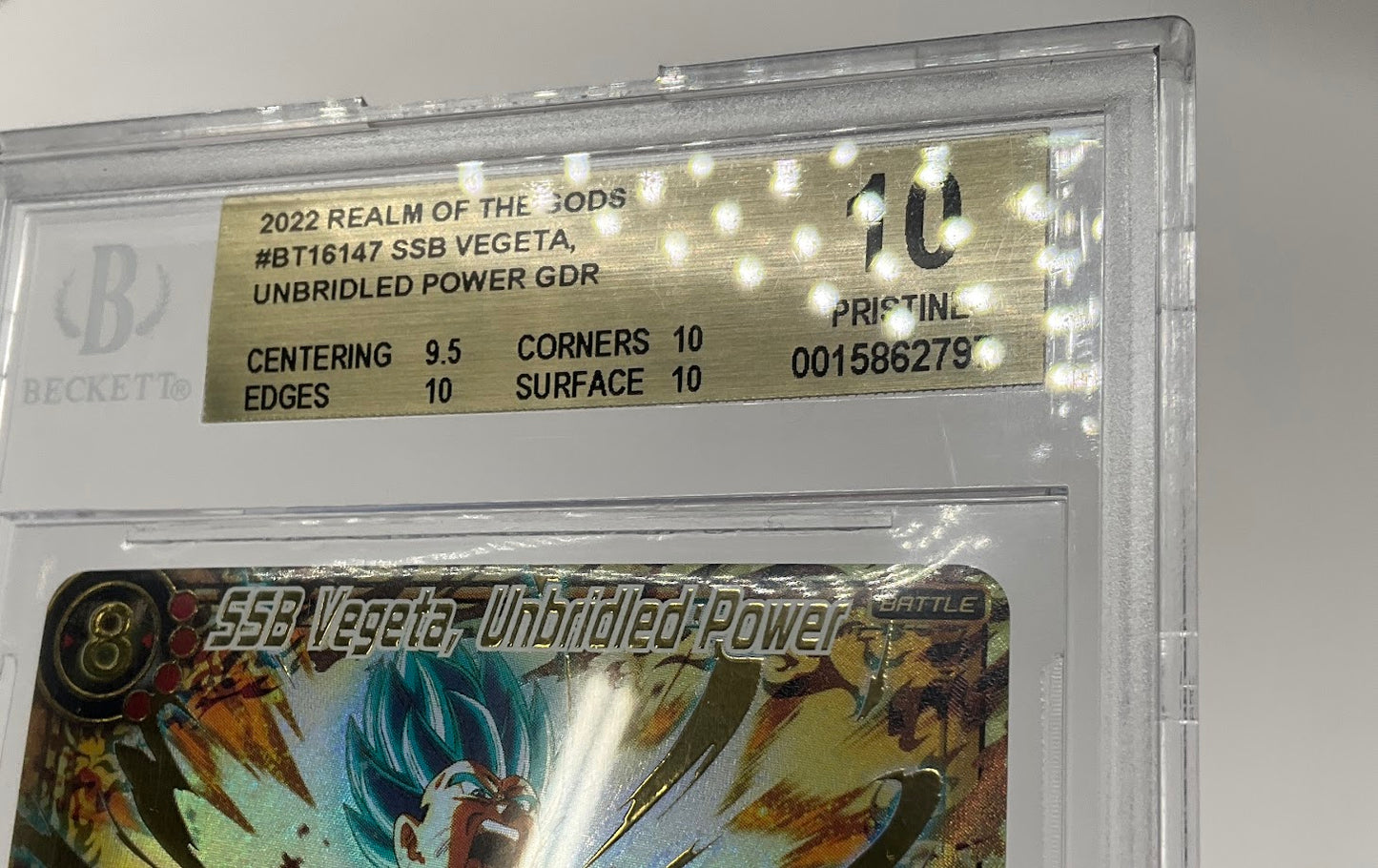 SSB Vegeta Unbridled Power Dragon Ball Super Realm of the Gods GDR Beckett 10