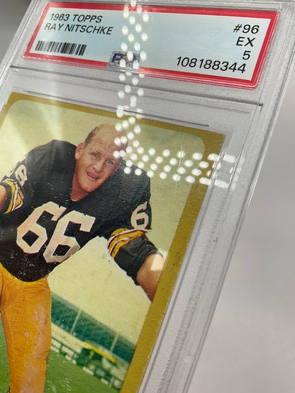 Ray Nitschke 1963 Topps #96 PSA 5