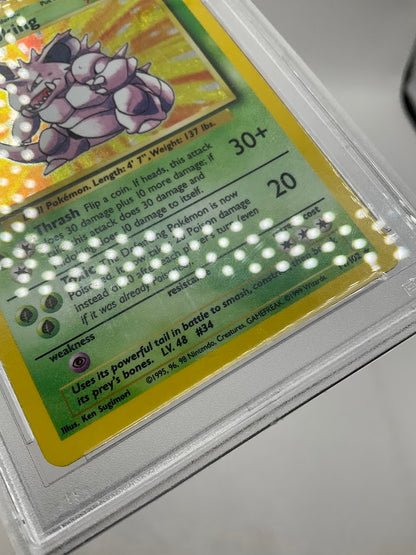 Nidoking Pokemon Base Set Holo #11 PSA 6