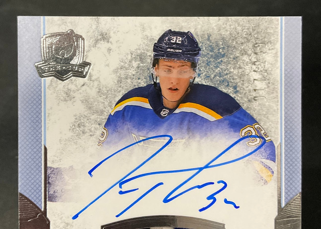 Tage Thompson 2017-18 Upper Deck The Cup Rookie Swatch Auto 017/249 #165