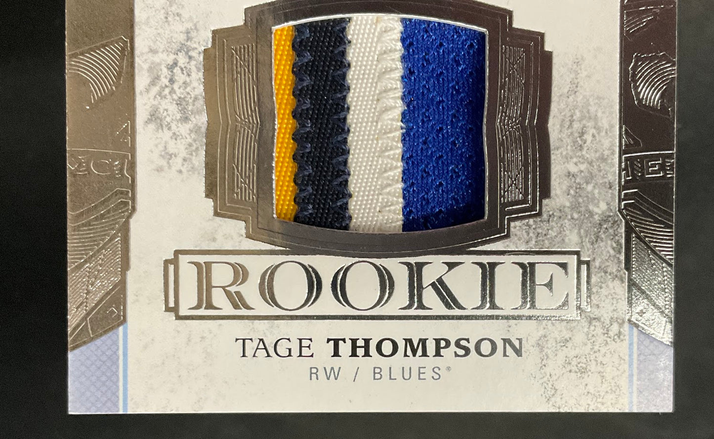 Tage Thompson 2017-18 Upper Deck The Cup Rookie Swatch Auto 017/249 #165