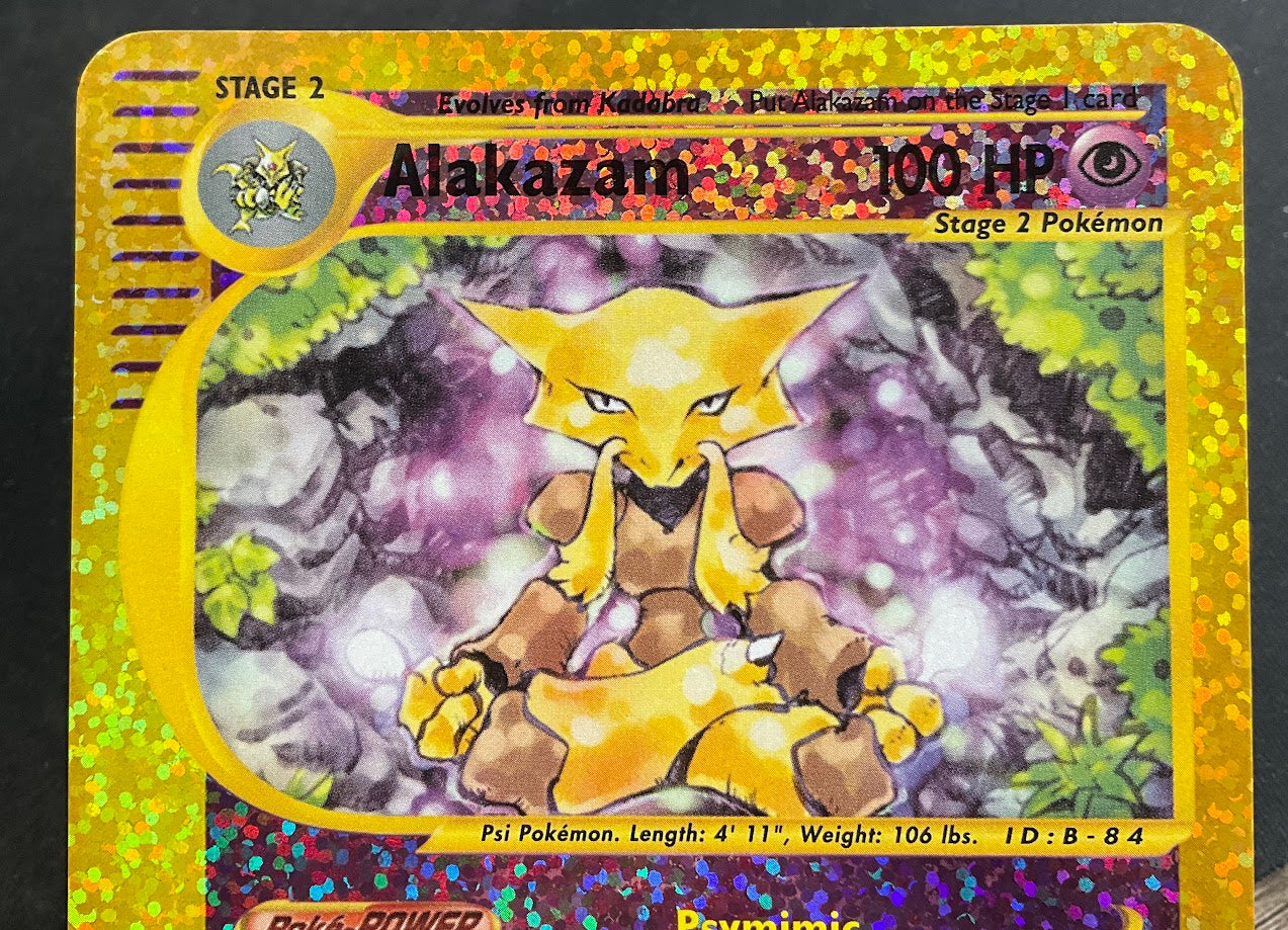 Alakazam Pokemon Expedition Reverse Holo Oversized Box Topper #01