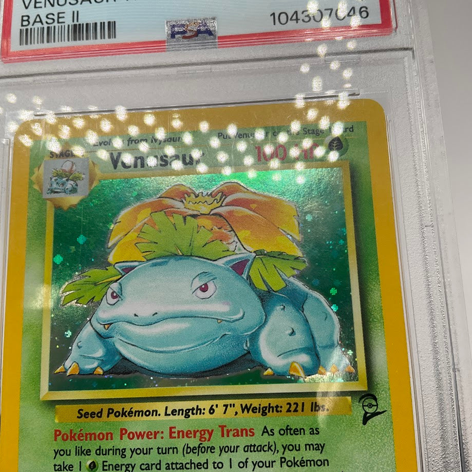 Venusaur Pokemon Base Set 2 Holo #18 PSA 7