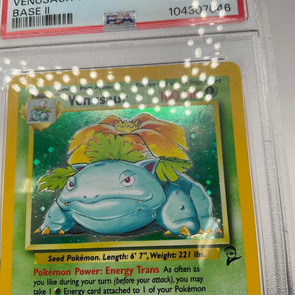 Venusaur Pokemon Base Set 2 Holo #18 PSA 7