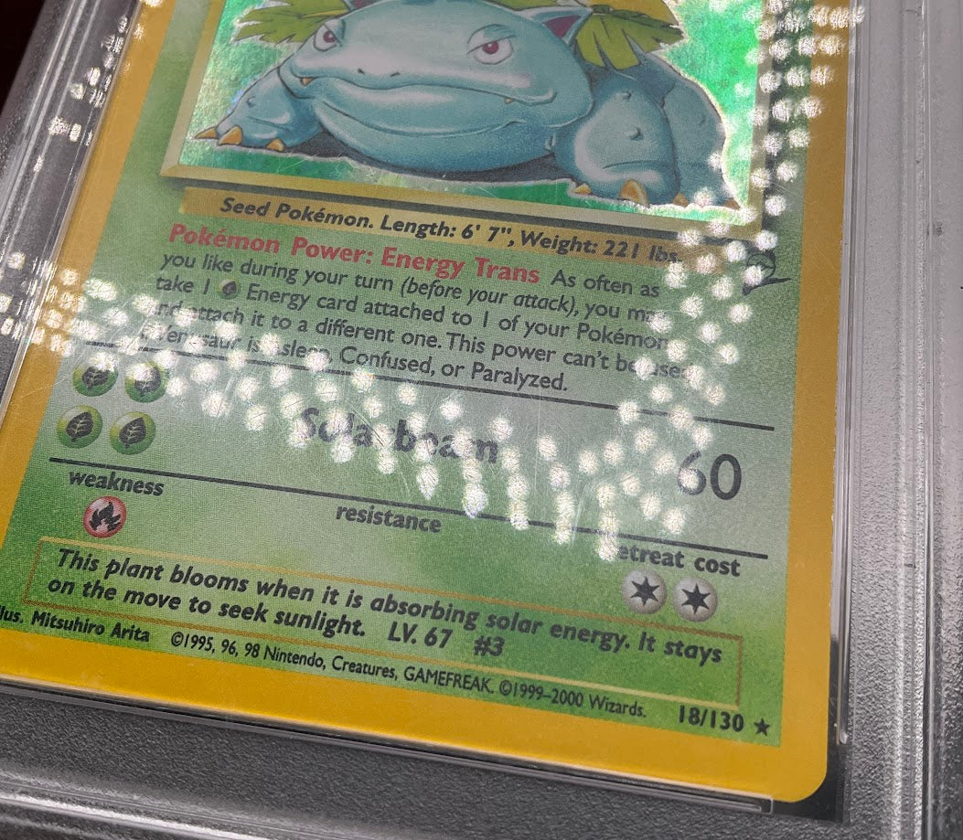 Venusaur Pokemon Base Set 2 Holo #18 PSA 7、Collector Store LLC Gaming、kayou
