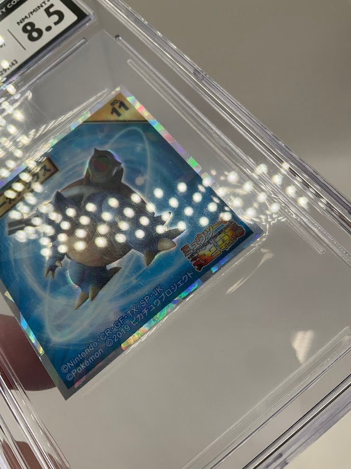 Blastoise Pokemon Mewtwo Evolution Water Stickers Lotte #11 CGC 8.5