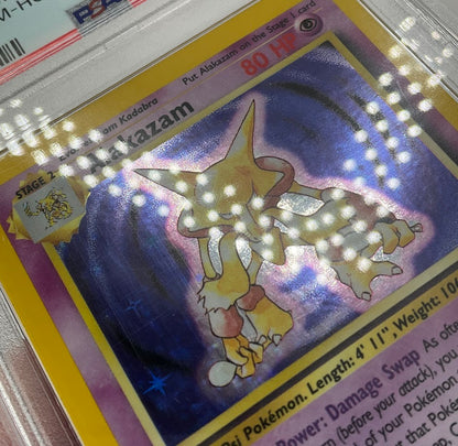 Alakazam Pokemon Base Set Holo #1 PSA 8