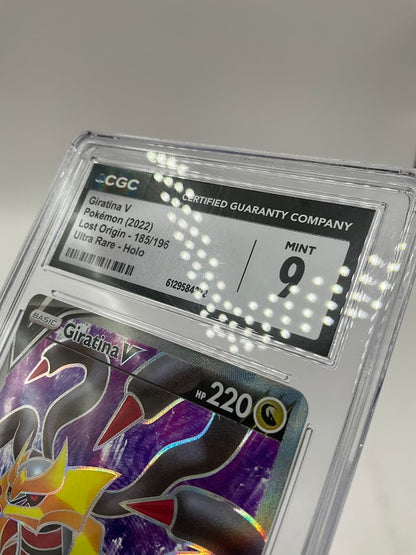 Giratina V Pokemon Lost Origin Ultra Rare Holo #185 CGC 9