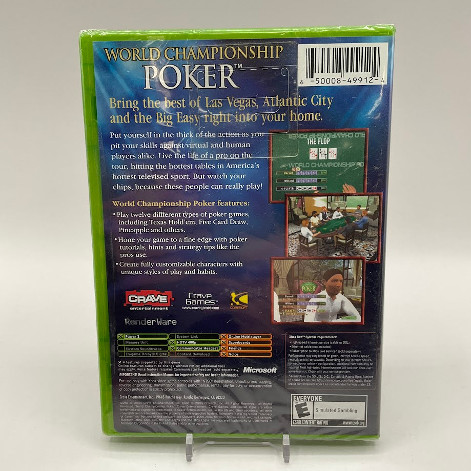 World Championship Poker Xbox Sealed