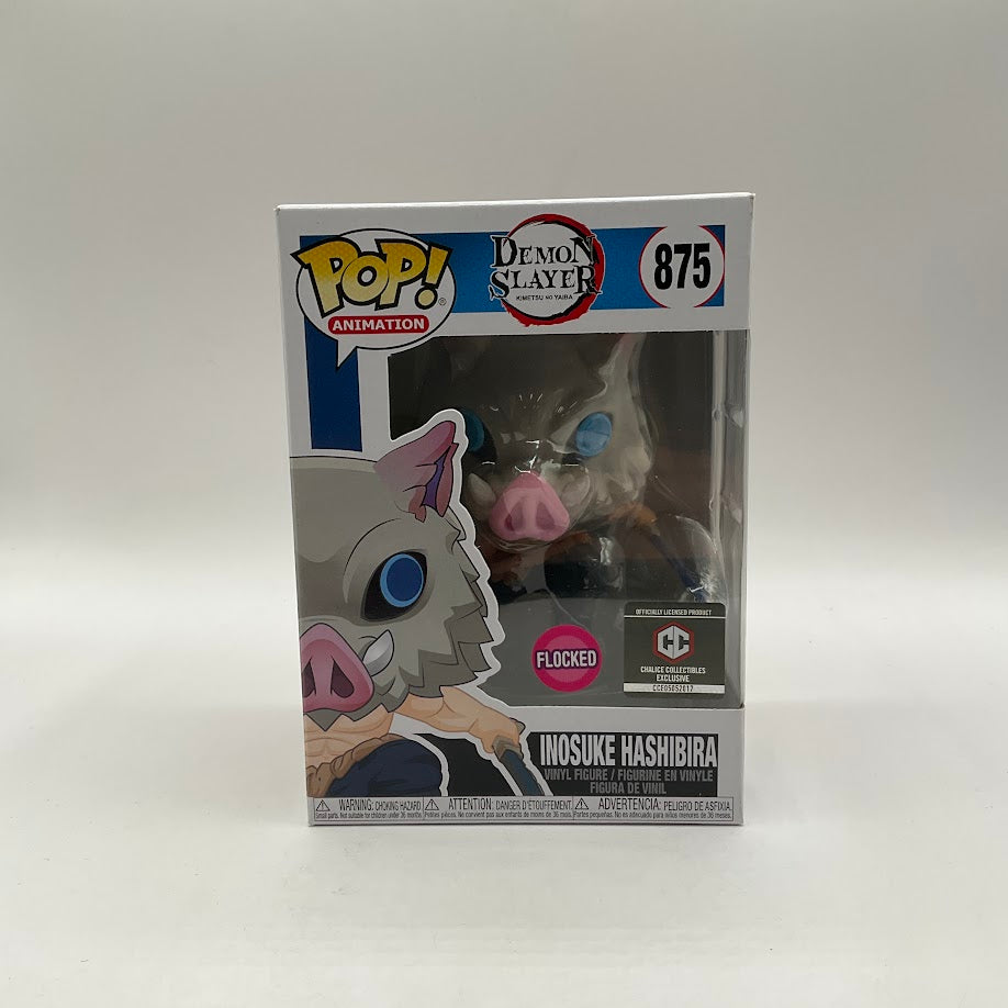 Inosuke Hashibira Funko Pop! Demon Slayer #875 Flocked Chalice Collectibles