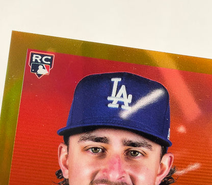 Justin Wrobleski 2025 Topps Chrome Platinum Anniversary Gold Refractor RC 27/50