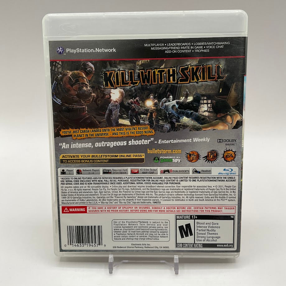 Bulletstorm Playstation 3 Used