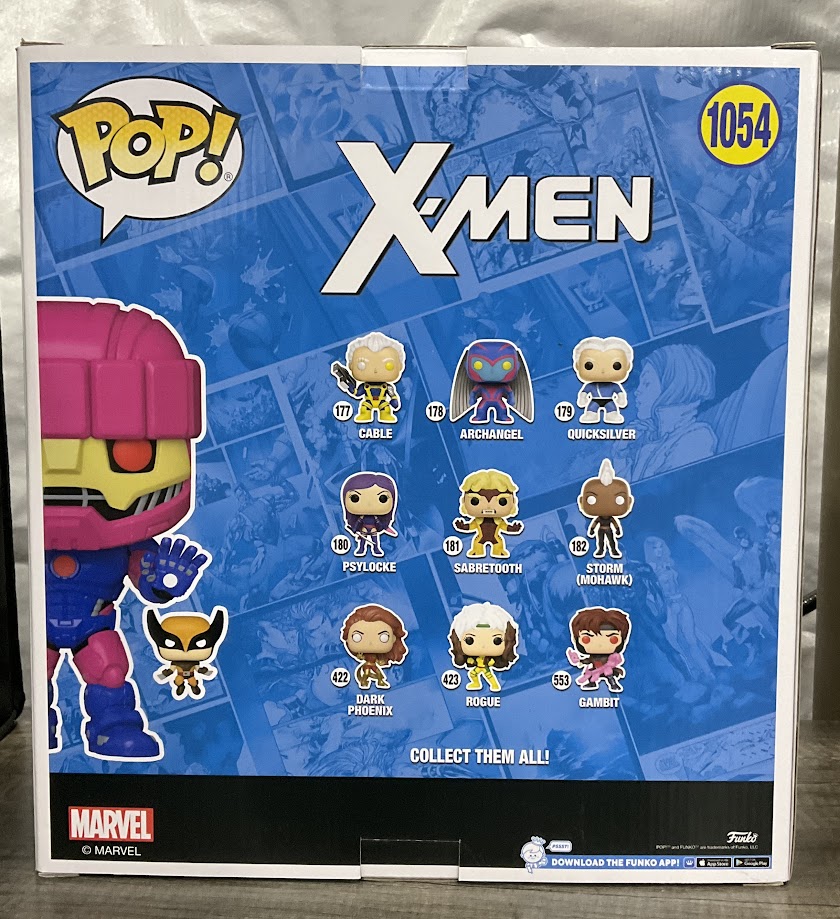 Sentinel with Wolverine Funko Pop! X-Men #1054 Black Light Chase PX Previews - Collector Store LLC