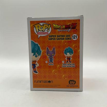 Super Saiyan God Super Saiyan Goku Funko Pop! DBZ Resurrection F #121 Hot Topic