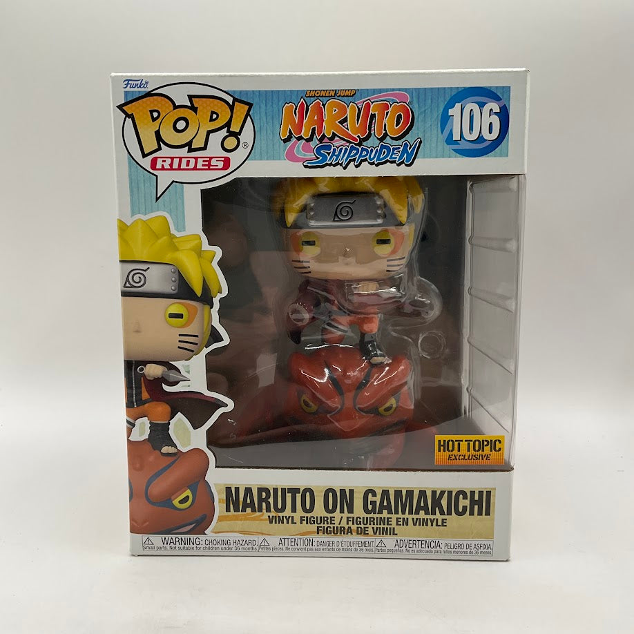 Naruto on Gamakichi Funko Pop! Naruto Shippuden #106 Hot Topic