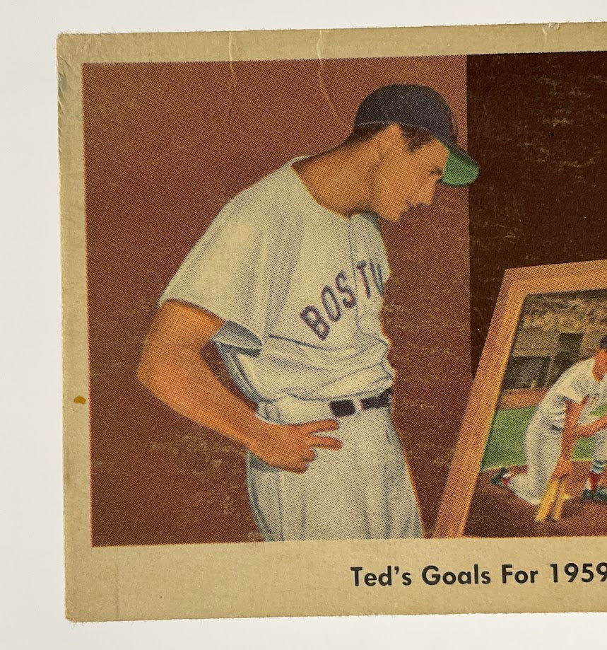 Ted's Goals for 1959 Fleer Ted Williams #80 Boston Red Sox VG - Collector Store LLC