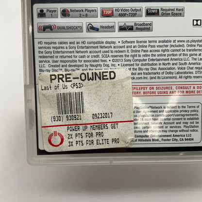 The Last of Us Playstation 3 Used