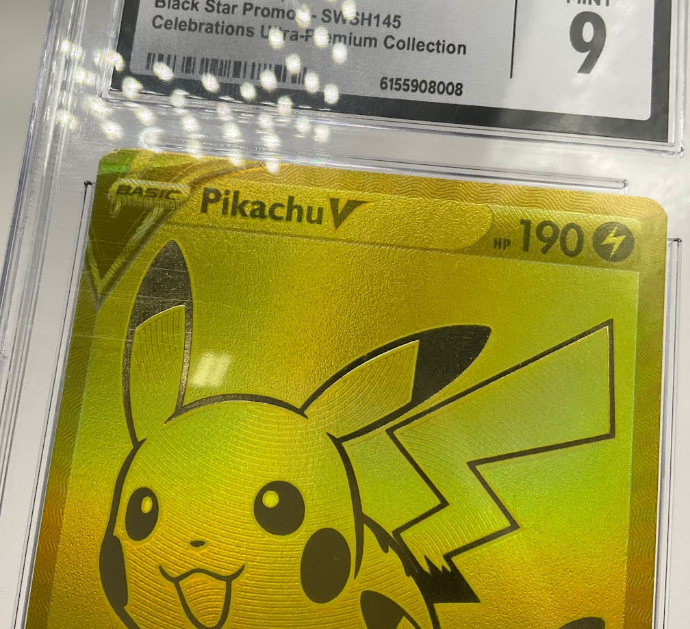 Pikachu V Pokemon Celebrations Ultra Premium Collection Promo #SWSH145 CGC 9