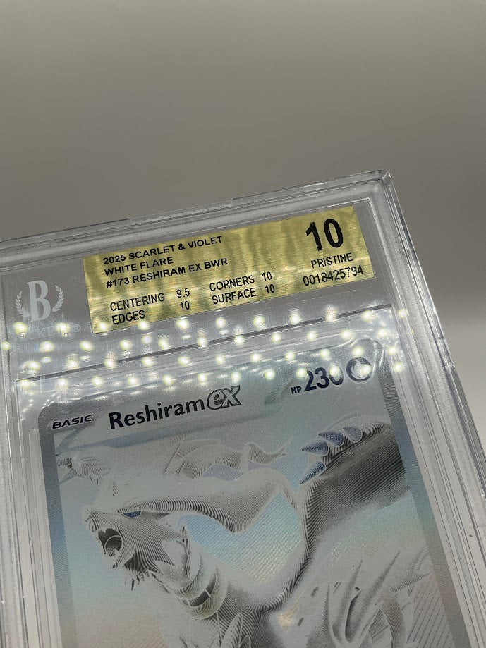 Reshiram ex Pokemon White Flare Black & White #173 Beckett 10 Pristine