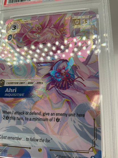 Ahri Riftbound Spiritforged Overnumber #227 PSA 10 #2