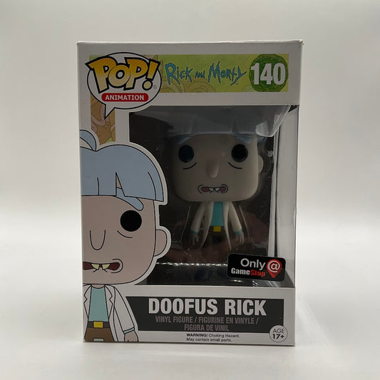 Doofus Rick Funko Pop! Rick & Morty #140 GameStop Exclusive