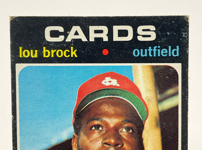 Lou Brock 1971 Topps #625 St. Louis Cardinals GD #2