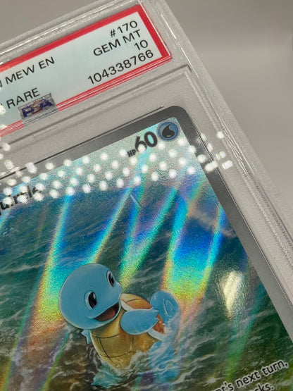 Squirtle Pokemon 151 Illustration Rare #170 PSA 10