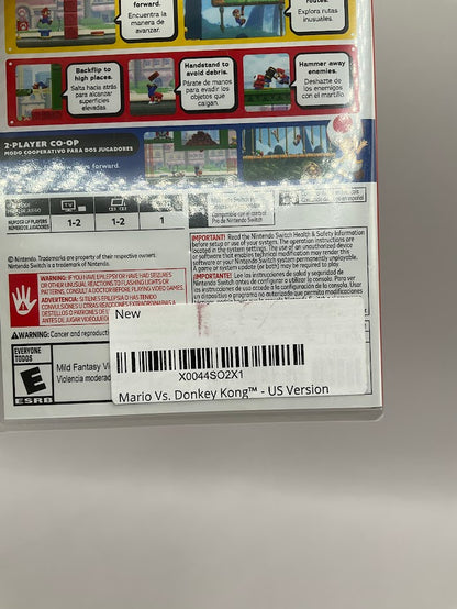 Mario VS Donkey Kong Nintendo Switch Sealed #1