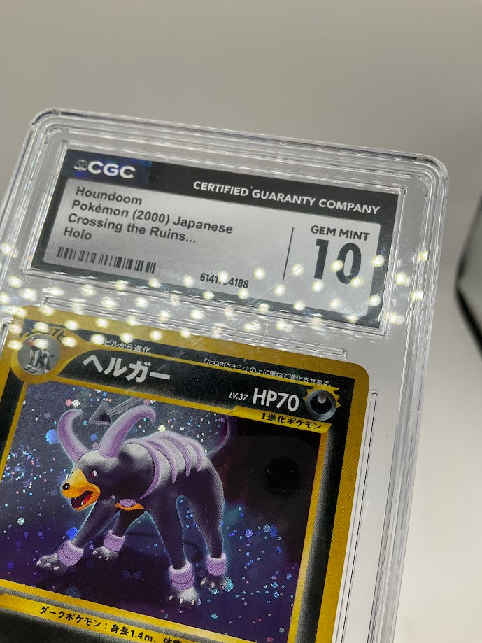 Houndoom Pokemon Crossing the Ruins Holo Japanese CGC 10