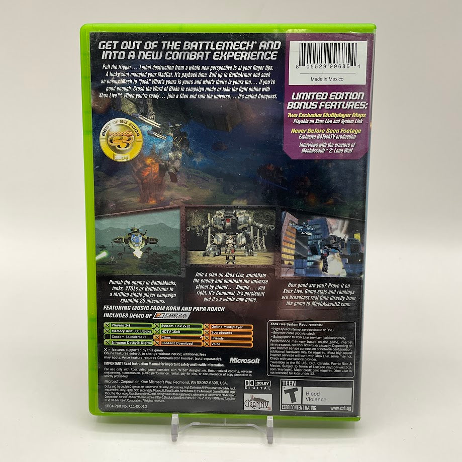 MechAssault 2 Lone Wolf [Limited Edition] Xbox Used