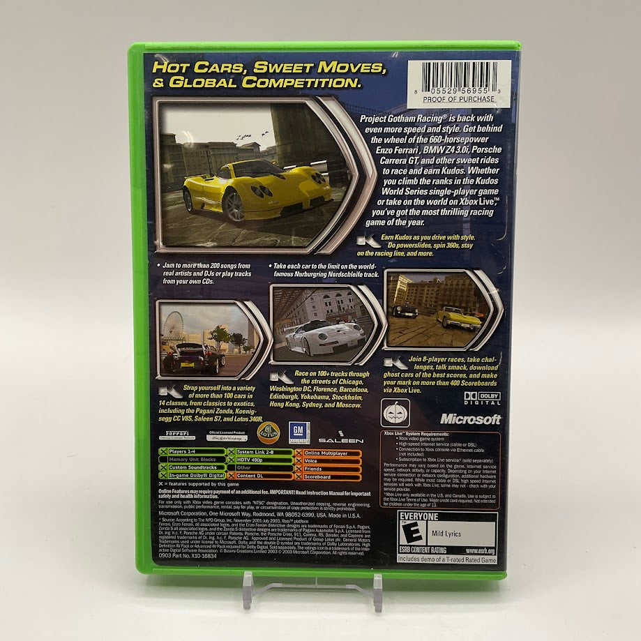 Project Gotham Racing 2 Xbox Used