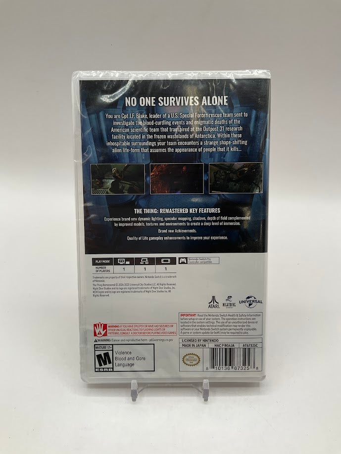 The Thing: Remastered Nintendo Switch Sealed