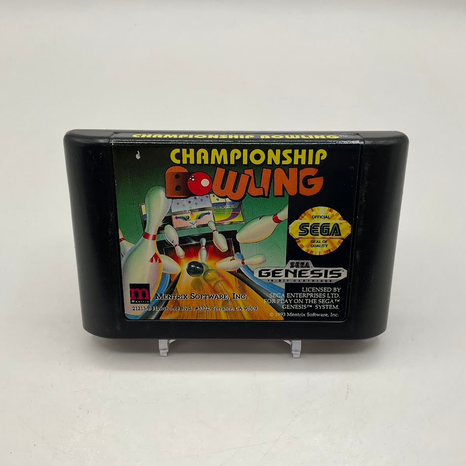 Championship Bowling Sega Genesis Used