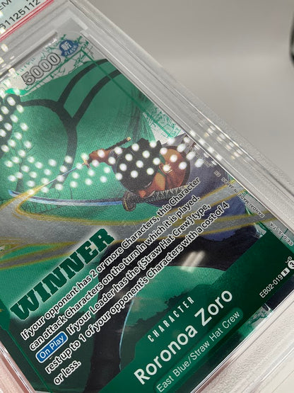 Roronoa Zoro One Piece Card Game Tournament Pack Vol. 3 Winner #019 PSA 10 #1