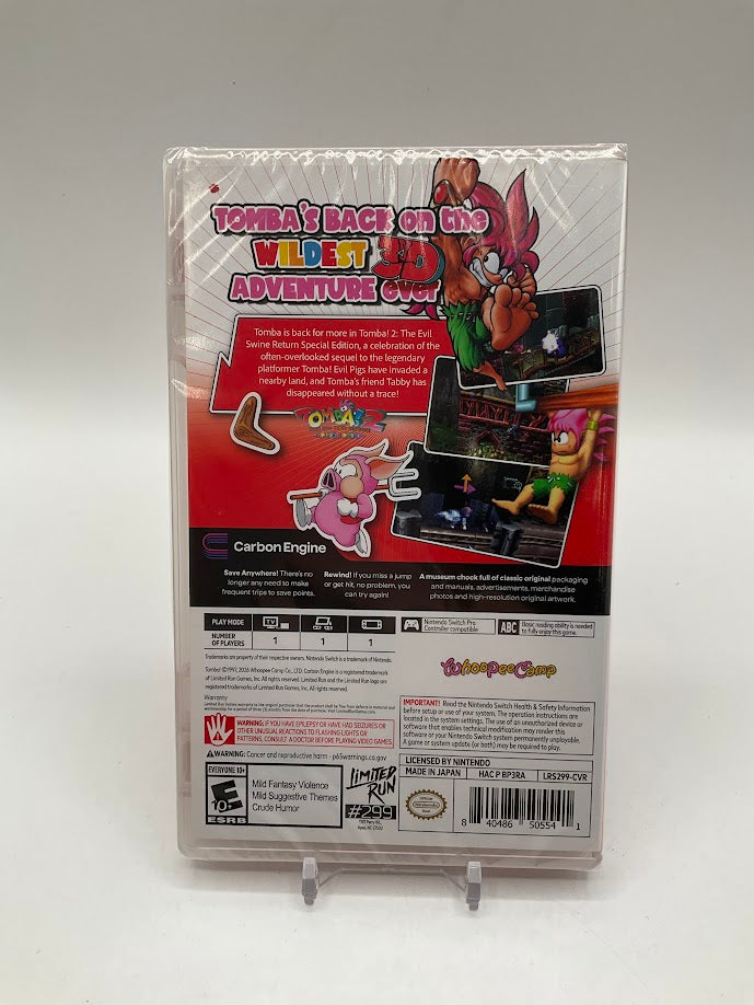 Tomba 2: The Evil Swine Return: Special Edition Nintendo Switch Sealed