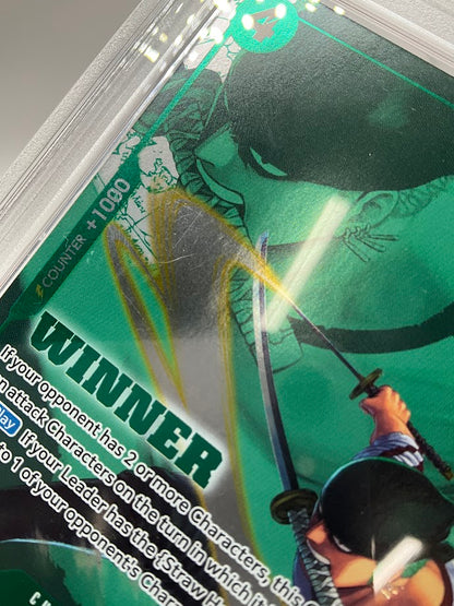 Roronoa Zoro One Piece Card Game Tournament Pack Vol. 3 Winner #019 PSA 10 #2
