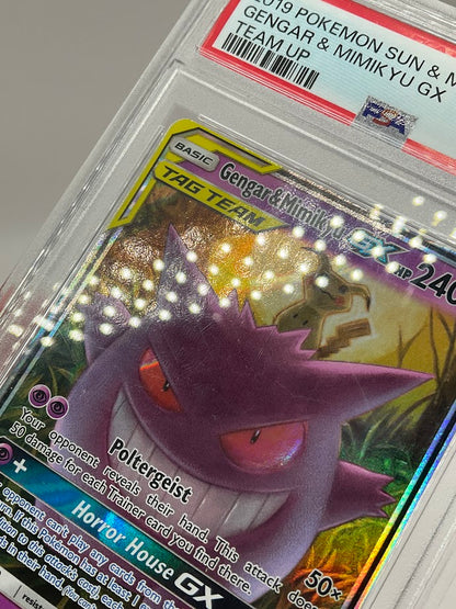 Gengar & Mimikyu GX Pokemon Team Up #53 PSA 9