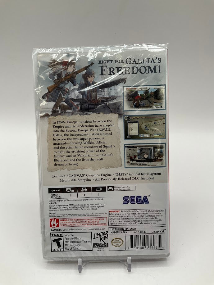 Valkyria Chronicles Remastered Nintendo Switch Sealed