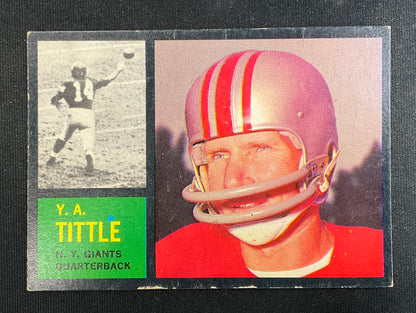 YA Tittle 1962 Topps #102 New York Giants VG-EX #1