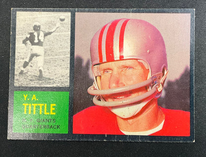 YA Tittle 1962 Topps #102 New York Giants VG-EX #2