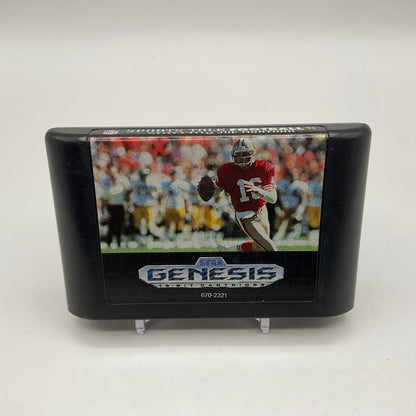 Sports Talk Football '93 Starring Joe Montana Sega Genesis Used